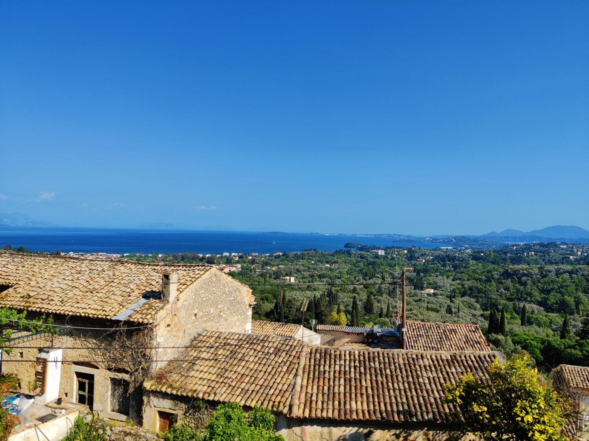 Ferienwohnung Corfu Sea View House - Live In Corfu Like A Local! Ágios Márkos Exterior foto